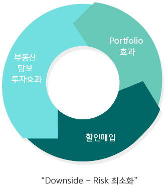 Portfolio 효과,부동산담보효과,할인매입:. Downside – Risk 최소화